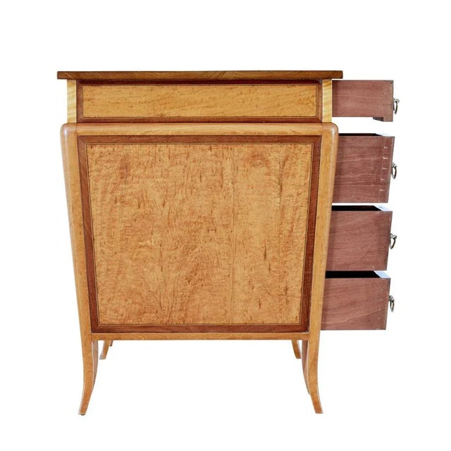 Early 20th Century Satinwood Sheraton Revival Desk, 1890s For Sale - Image 5 of 10