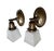 Metal Antique Arts and Crafts Wall Sconces - a Pair For Sale - Image 7 of 9