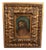 Framed Panel with Oil Painting of the Face of Christ, Early 1900s For Sale