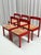 Red Stained Oak and Cane Chairs by Gerard Geytenbeek for ASZ Meubelen, Netherlands, 1960s, Set of 5 For Sale - Image 16 of 16