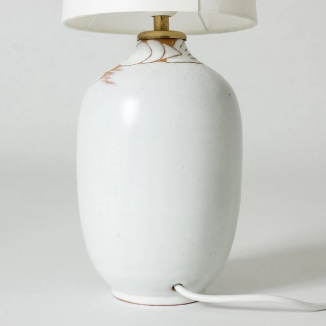 Modernist Stoneware Table Lamp by Anna-Lisa Thomson, 1940s For Sale - Image 4 of 8