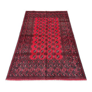 Fine Quality Red Khal Mohammadi Hand-Knotted Wool Rug - 7'9" X 5'1" For Sale