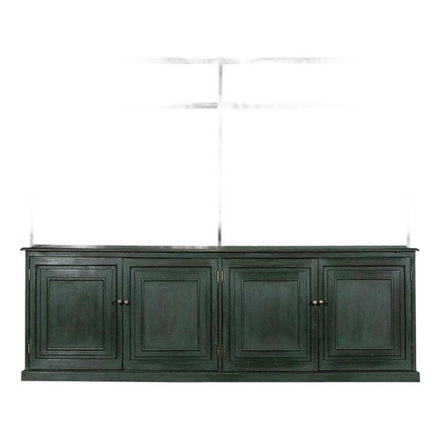 Antique English Painted Pine Bookcase, 1890 For Sale