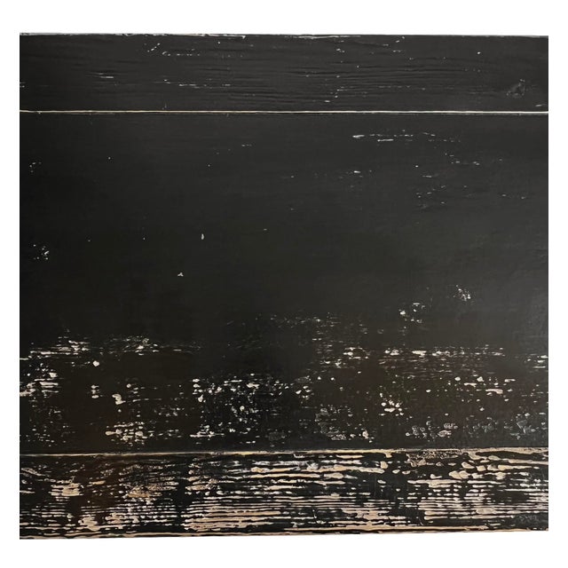 Vintage Black Elm Worn Sideboard Credenza For Sale In Los Angeles - Image 6 of 6