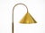 Large Mid-Century Modern Brass Table Lamp with Conical Shade, 1960s For Sale - Image 9 of 18