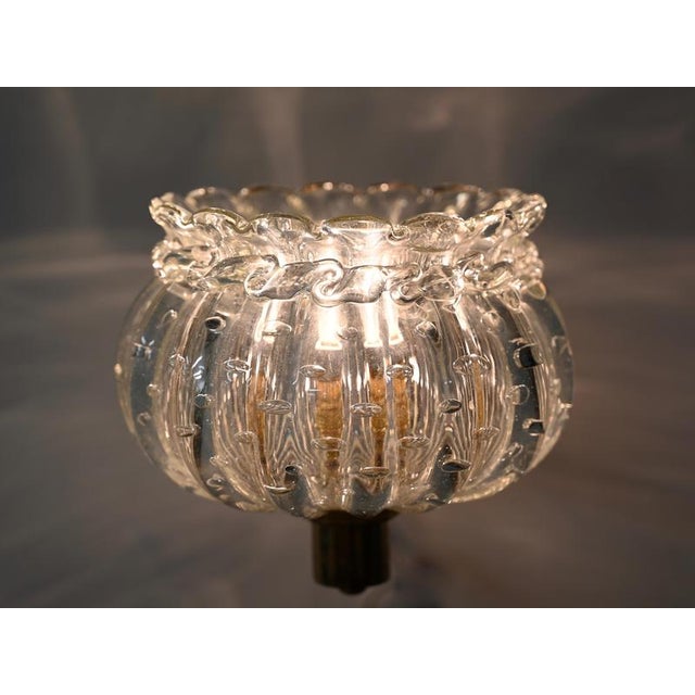 Large Adjustable Murano Glass and Brass Flower Sconces from Barovier, Italy, 1940s, Set of 2 For Sale - Image 15 of 18
