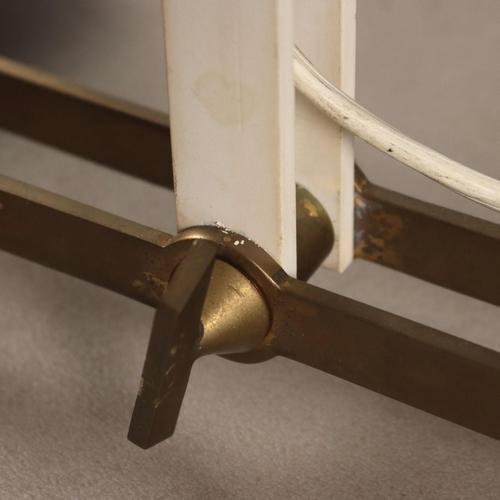 Vintage Floor Lamp in Brass and Enamelled Metal, 1960s For Sale - Image 9 of 12