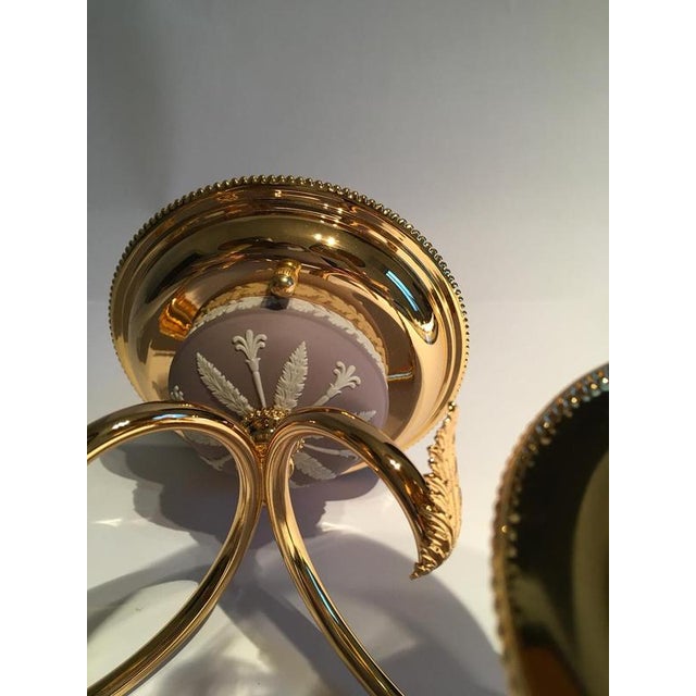 Postmodern Brass and Porcelain Wall Lights, Italy, 1970s, Set of 2 For Sale - Image 9 of 18