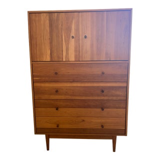 Room and Board Cherry Wood Armoire For Sale