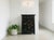 1990s Distressed Black Golden Floral Graphic Tall Side End Table Cabinet For Sale - Image 5 of 14