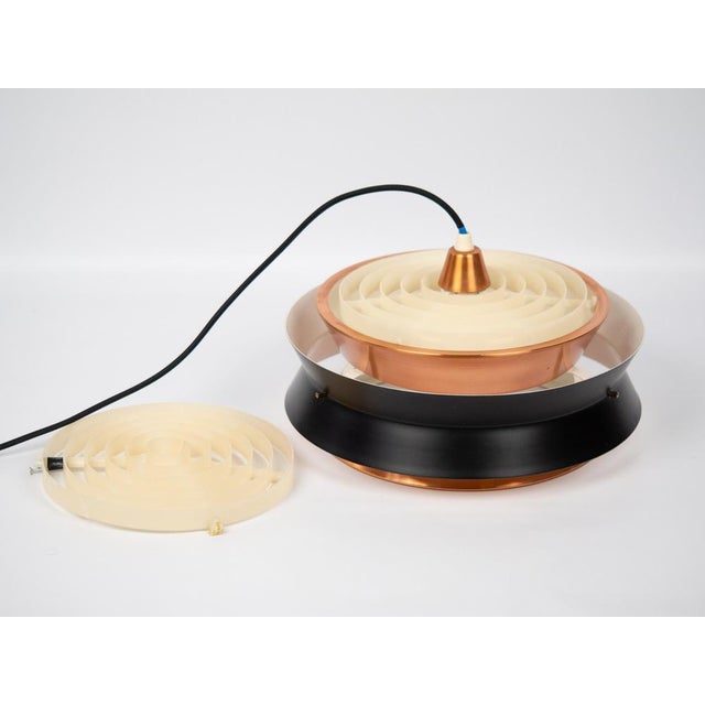 Vintage Swedish Trava Pendant Lamp by Carl Thore for Granhaga Metallindustri, 1960s For Sale - Image 5 of 14