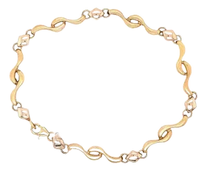 14 Karat Yellow Gold Fancy Link Bracelet