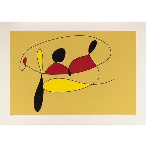 Screen print on paper. Hand signed. One of 20 Artist's proofs. Excellent condition. This piece is attributed to the...