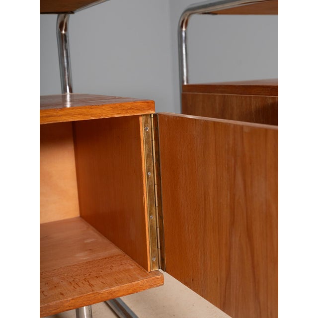 1950s Chromed Nightstands from Vichr & Spol, Czechoslovakia, 1950s, Set of 2 For Sale - Image 5 of 9