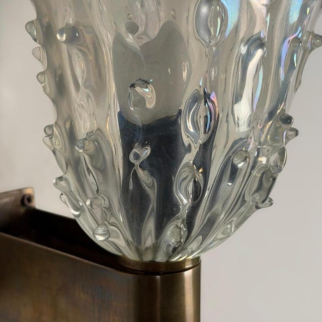 Murano Glass Medusa Sconces from Ercole Barovier, 1940s, Set of 2 For Sale - Image 10 of 17