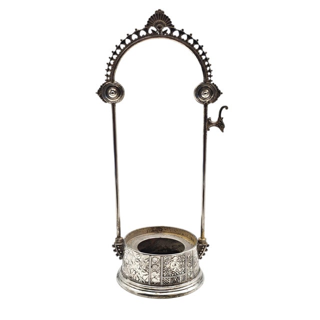 1888 Meriden Quadruple Plate Figural Aesthetic Movement Pickle Castor With Japonisme Detail For Sale - Image 13 of 18