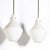Off-white Pair of Mid-Century Hand-Blown Frosted Organic Murano Glass Pendant Chandeliers For Sale - Image 8 of 13