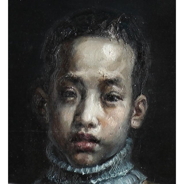 Wei Yi 魏艺, Xu Changding from Childhood, Larger Than Life, 2010, Oil on Canvas For Sale - Image 3 of 7