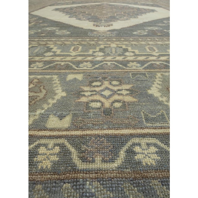 Early 21st Century Turkish Oushak Rug 10'11" x 13'7" #18688 For Sale - Image 5 of 8