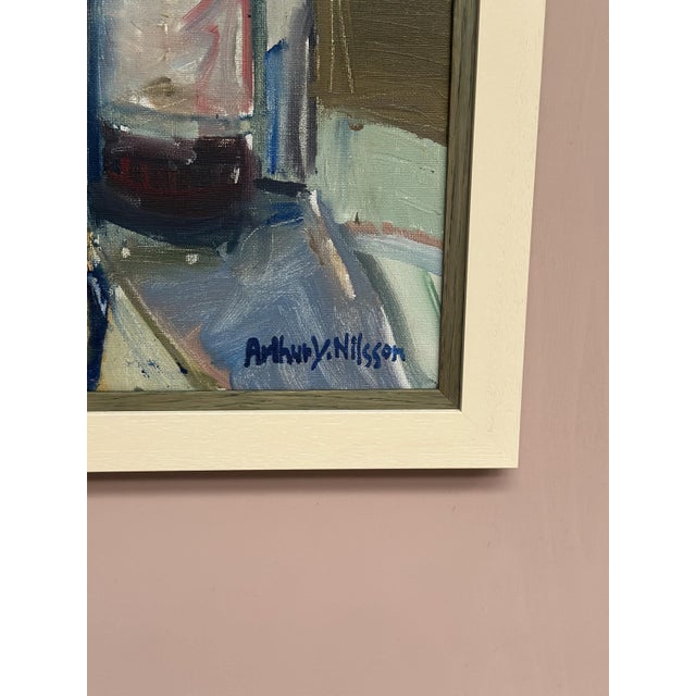 Y. Nilsson, Still Life, 1950s, Oil on Canvas, Framed For Sale - Image 6 of 18