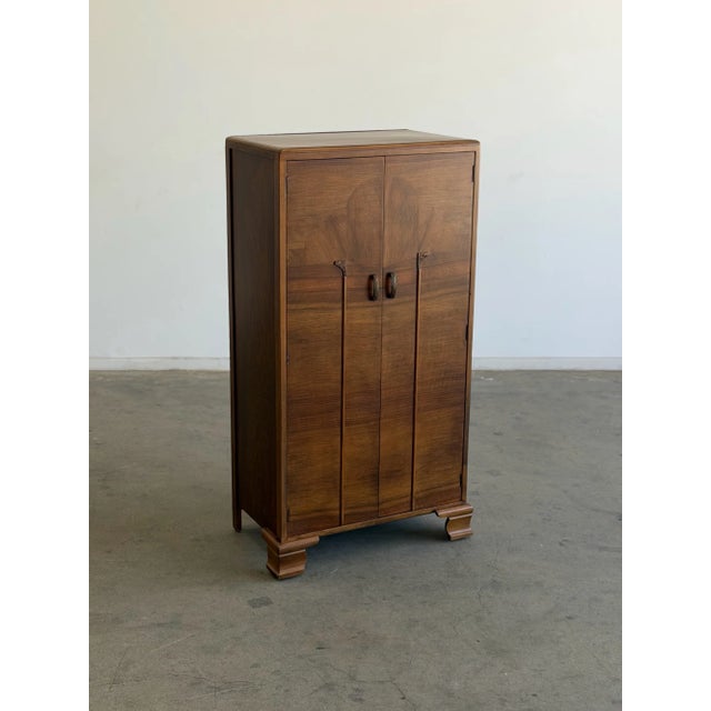 1940s Art Deco Compact Armoire For Sale - Image 10 of 15