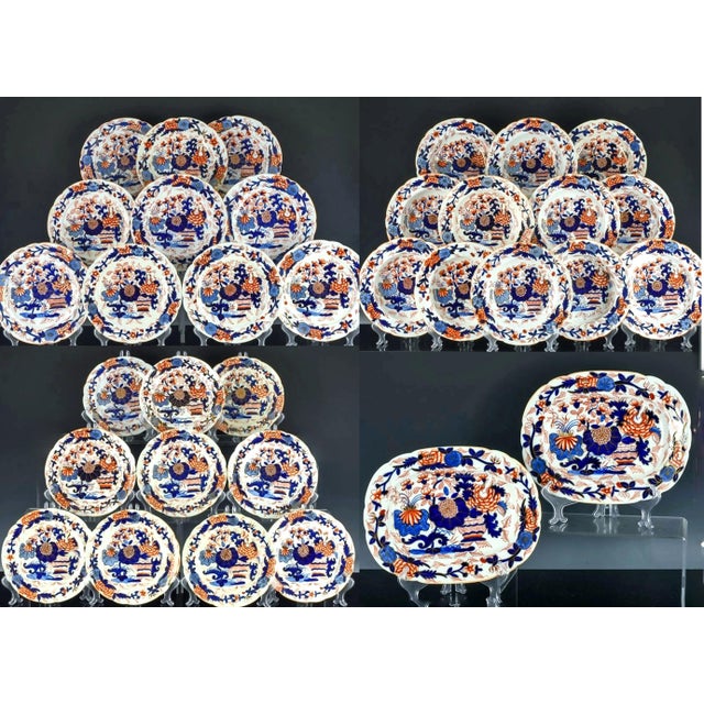 Coalport Porcelain Imari Japan Pattern Part Dinner Service, 34 Pieces Circa 1820 For Sale - Image 14 of 14