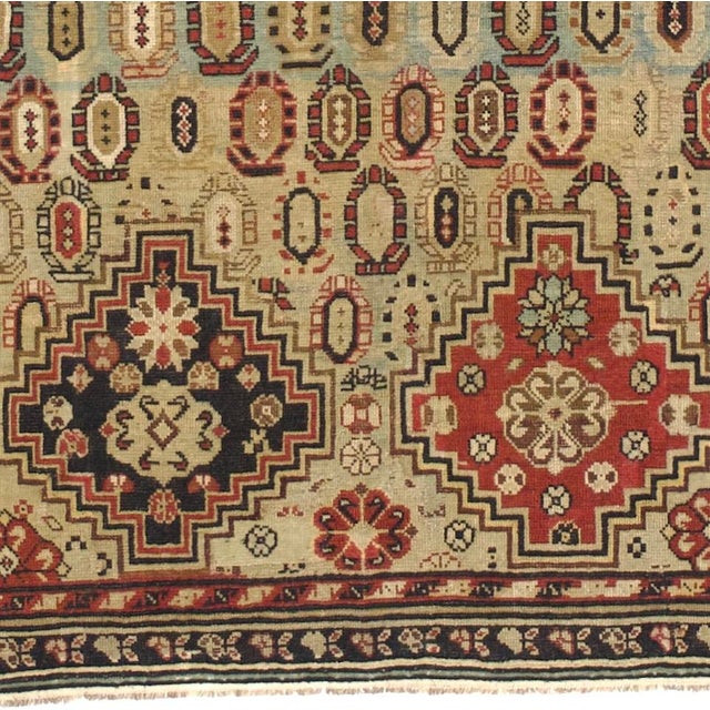 Antique Caucasian Shirvan Long Rug 4'3" X 9’5” For Sale - Image 4 of 5