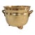 Vintage 5” Solid Brass Planter or Cache Pot With Handles and Feet For Sale