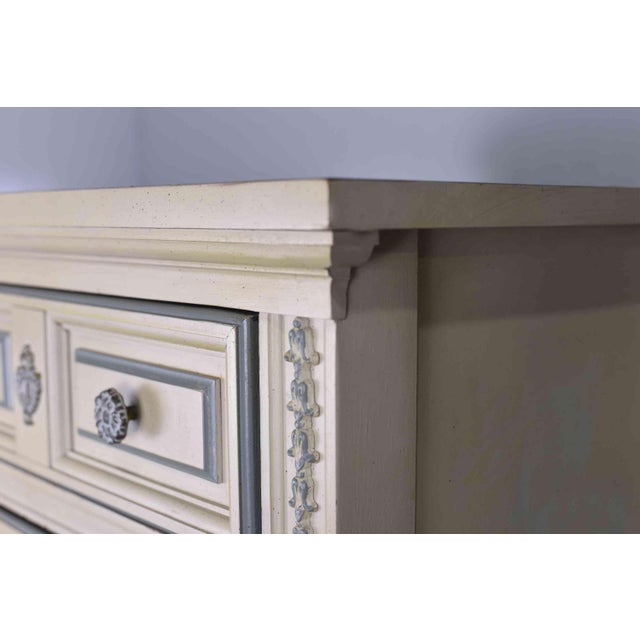 Cream Mid Century French Louis Style Lingerie Chests by Dixie - A Pair For Sale - Image 8 of 11