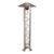 Memphis Style Robert Sonneman Brushed Aluminum Floor Lamp for George Kovacs, Usa 1988 For Sale