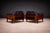 Pair of Armchairs in Rosewood & Black Leather, Bertomeu, 1960s For Sale - Image 9 of 11