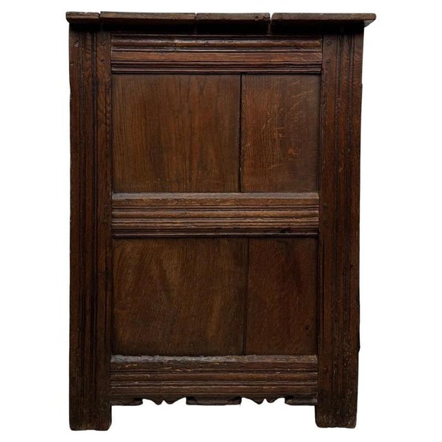 17th Century Antique Oak Fitted Cupboard For Sale - Image 4 of 12