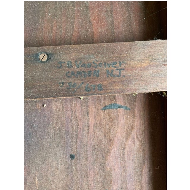 Antique Victorian Bamboo & Rattan Side Table — j.b. Van Sciver For Sale In Philadelphia - Image 6 of 7