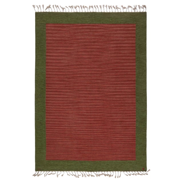 Doris Leslie Blau Midcentury Swedish Flat Weave Rug by Erik Lundberg For Sale