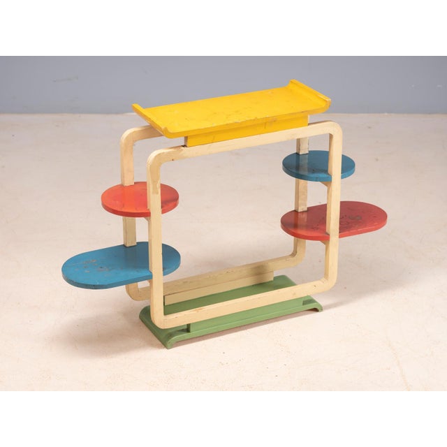 1950s Vintage Tubular Steel Plant Stand, Czechoslovakia, 1950s For Sale - Image 5 of 11