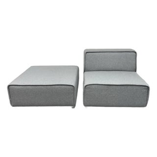 Bo Concept Carmo Slipper Chair + Ottoman For Sale
