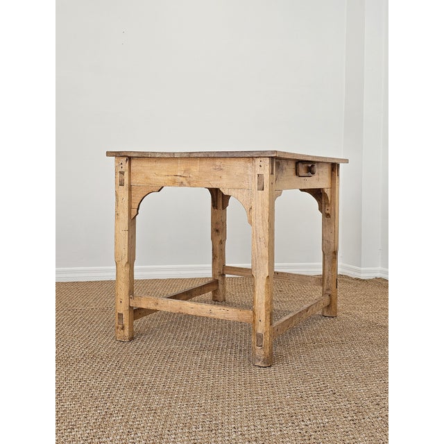 English 19th Century English Pine Farmhouse Table / Writing Desk, Circa 1870 For Sale - Image 3 of 15