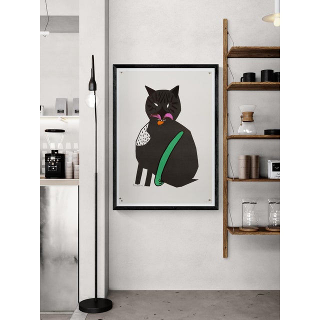 The Piece An original 1977 vintage poster designed by the acclaimed Polish graphic artist Henryk Tomaszewski, featuring...