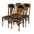 Late 19th Century Antique Victorian Set of Six Tiger Oak Dining Chairs Leather Seats & Headrests For Sale - Image 5 of 12