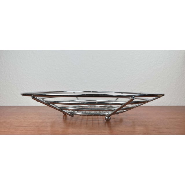 Postmodern Metal Mesh Fruit Bowl, 1980s For Sale - Image 15 of 16