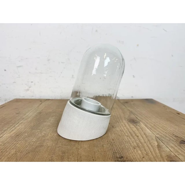1970s Vintage White Porcelain Wall Light, 1970s For Sale - Image 5 of 13