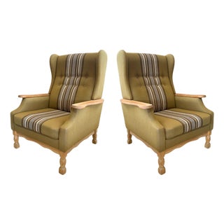 Mid-Century Danish Armchairs Attributed to Henning Kjærnulf For Sale