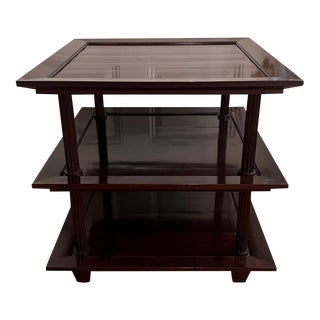 Restored Late 20th Barbara Barry Collection Baker Furniture 3-Tier Table For Sale