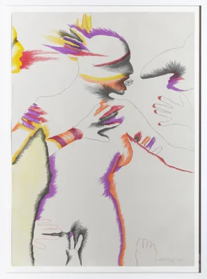 Lizard Kiss, Marisol Escobar Lithograph