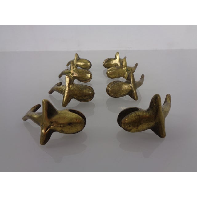 Whale-Shaped Brass Paperweights or Knife Rests in the style of Walter Bosse, Austria, 1950s, Set of 4 For Sale - Image 16 of 18