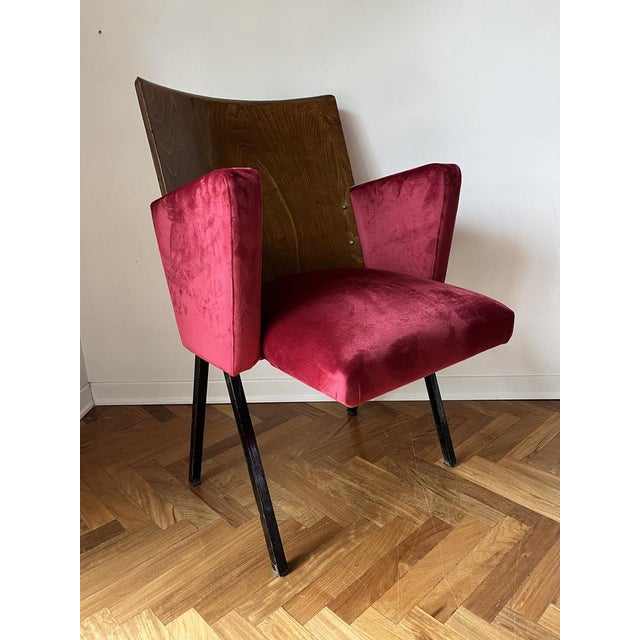 Set of Mid-Century Theatre Armchairs, 1950s For Sale - Image 3 of 18