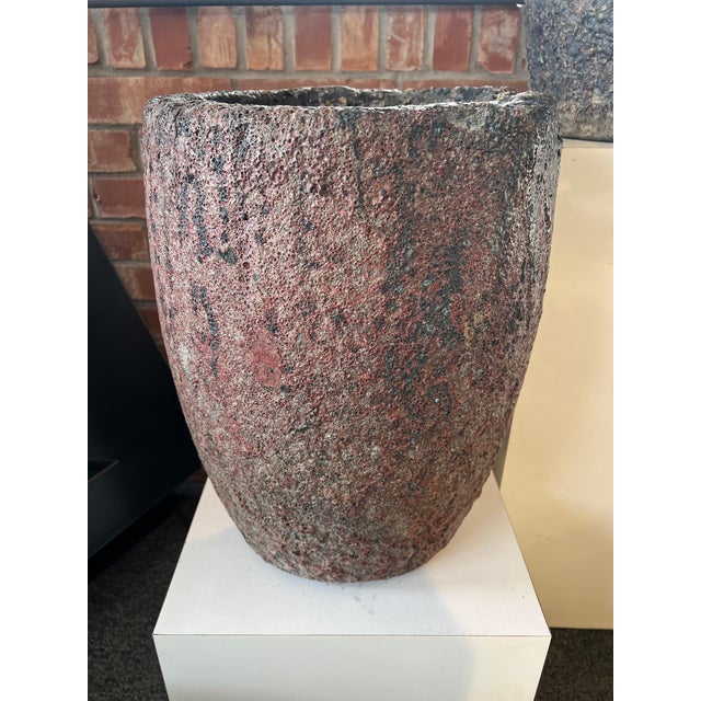 Brutalist Early 20th Century Brutalist Crucible Pot Planter For Sale - Image 3 of 6