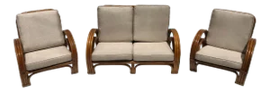 Art Deco Rattan Suite