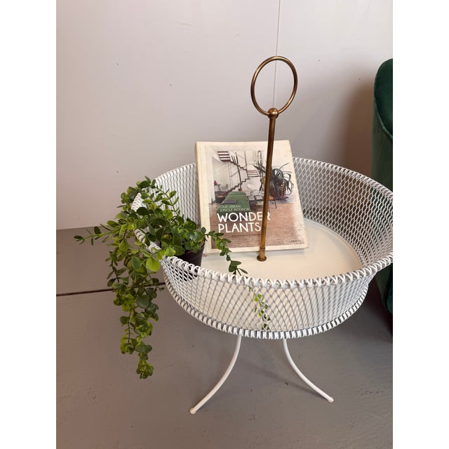 Gold Vintage White Metal and Brass Planter, France, 1960s For Sale - Image 8 of 16