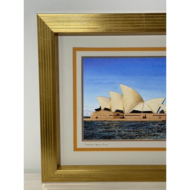 20th Century Painting Sydney Harbour Opera House House Australia Signed G. Douglas Hemingway For Sale - Image 6 of 18